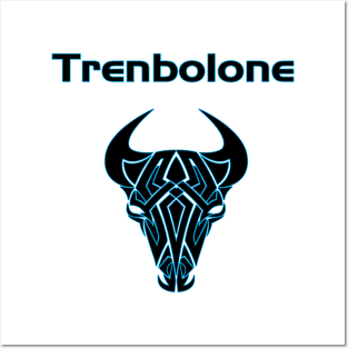 Trebolone - Teal Outline Posters and Art